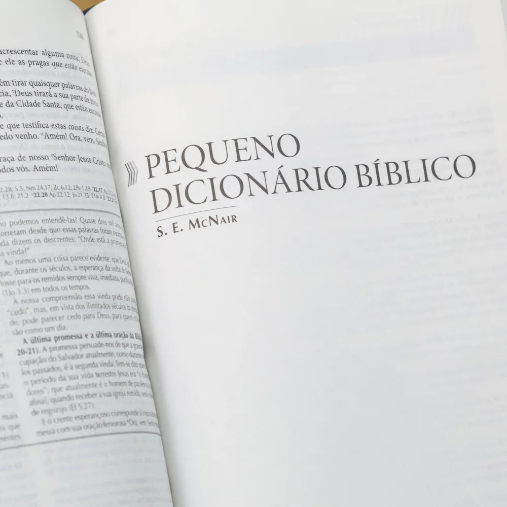 Bíblia de Estudo Explicada | ARC | Letra Média | Luxo Azul