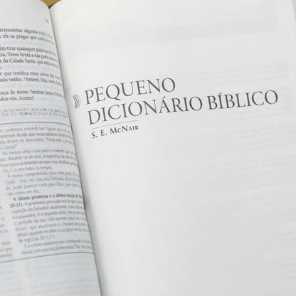 Bíblia de Estudo Explicada | ARC | Letra Média | Luxo Azul