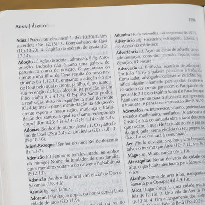 Bíblia de Estudo Explicada | ARC | Letra Média | Luxo Preta