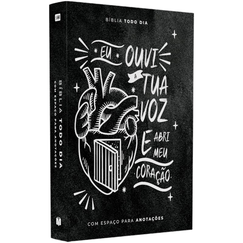 Bíblia Todo Dia com Espaço para Anotações | AM | Letra Normal | Capa Dura Ouvi a Tua Voz