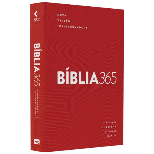 Bíblia 365 Standard Vermelha | NVT | Letra Grande | Capa Dura