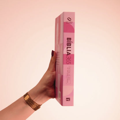 Bíblia 365 Rosa Feminina | NAA | Letra Grande | Capa Dura