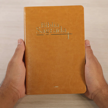 Bíblia Sagrada | NVI | Letra Normal | Capa Luxo Mostarda