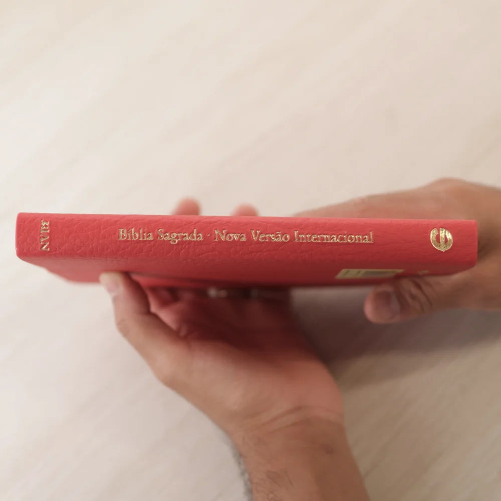 Bíblia Sagrada | NVI | Letra Normal | Capa Luxo Vermelha