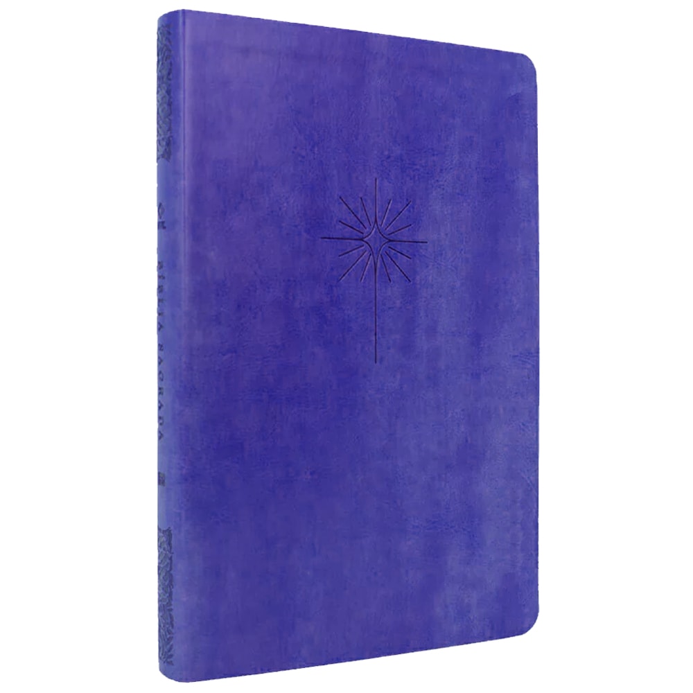 Bíblia Slim Filament | NVT | Letra Grande | Capa Couro Sintético Lilás