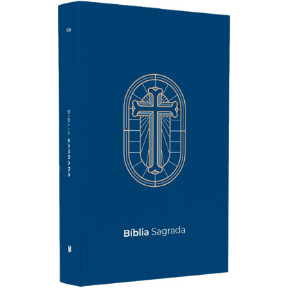 Bíblia Sagrada Vitral Azul | NVI | Letra Grande | Capa Dura