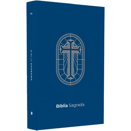 Bíblia Sagrada Vitral Azul | NVI | Letra Grande | Capa Dura