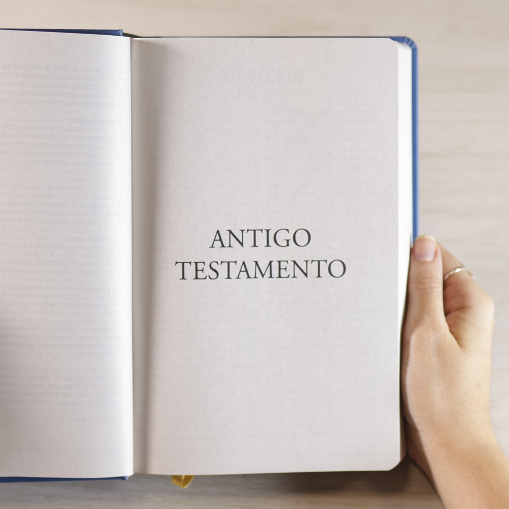 Bíblia Sagrada Vitral Azul | NVI | Letra Grande | Capa Dura