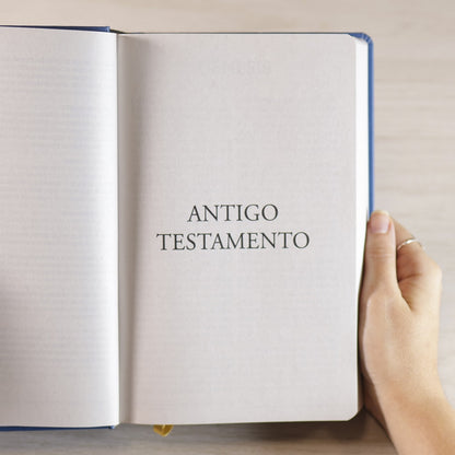 Bíblia Sagrada Vitral Azul | NVI | Letra Grande | Capa Dura