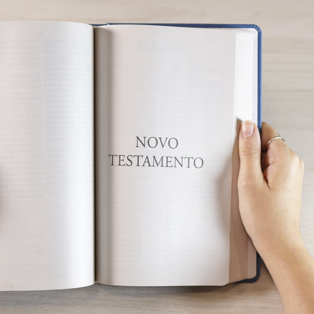 Bíblia Sagrada Vitral Azul | NVI | Letra Grande | Capa Dura