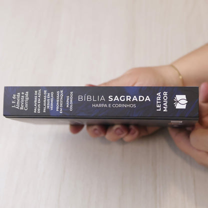 Bíblia Sagrada Leão Consumado | ARC | Letra Maior | Harpa e Corinhos | Capa Dura