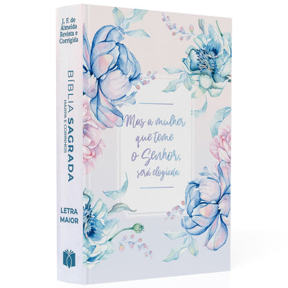Bíblia Sagrada Mulher Que Teme | ARC | Letra Maior | Harpa e Corinhos | Capa Dura