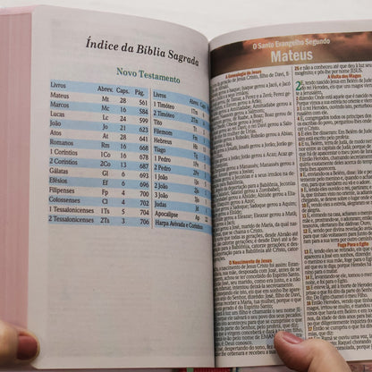 Bíblia Sagrada Mulher Que Teme | ARC | Letra Maior | Harpa e Corinhos | Capa Dura