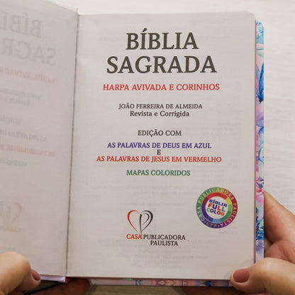 Bíblia Sagrada Mulher Que Teme | ARC | Letra Maior | Harpa e Corinhos | Capa Dura