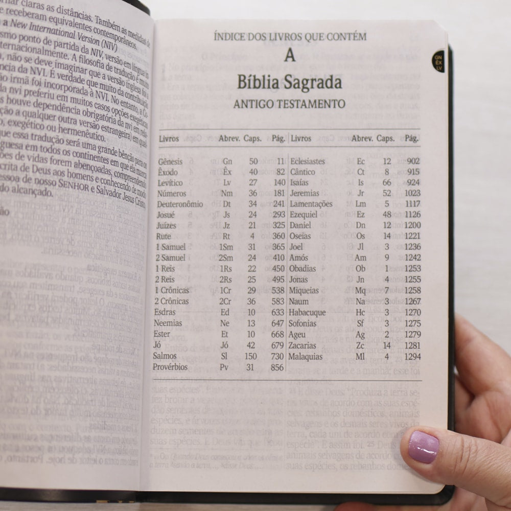 Bíblia Sagrada Letra Jumbo | NVI | Capa Arabesco Preta