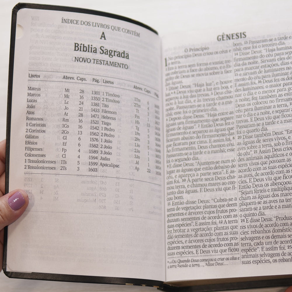 Bíblia Sagrada Letra Jumbo | NVI | Capa Arabesco Preta