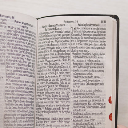 Bíblia Sagrada Letra Jumbo | NVI | Capa Arabesco Preta