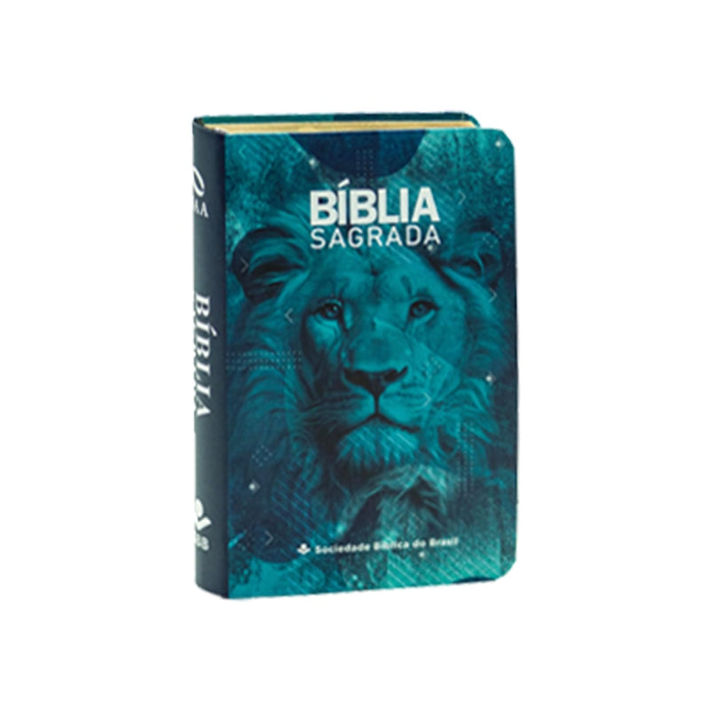Bíblia Sagrada | Edição de Bolso| NAA | Capa Semiflexível Leão Azul