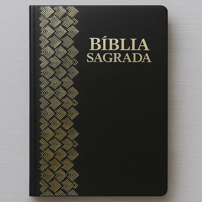 Bíblia Sagrada | ARC | Letra Normal | Capa Luxo Preta