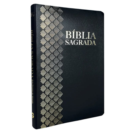Bíblia Sagrada | ARC | Letra Normal | Capa Luxo Preta
