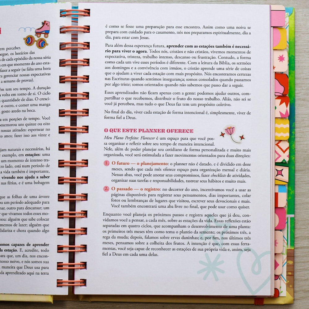 Meu Plano Perfeito Florescer | Capa Almofadada Espiral Oculto Dorama