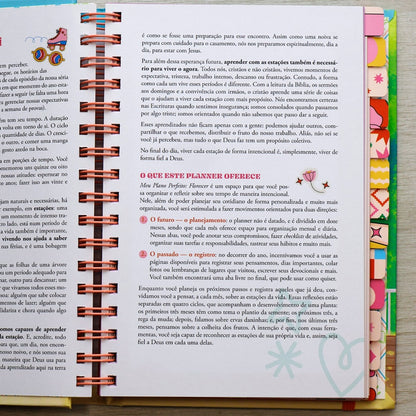 Meu Plano Perfeito Florescer | Capa Almofadada Espiral Oculto Dorama