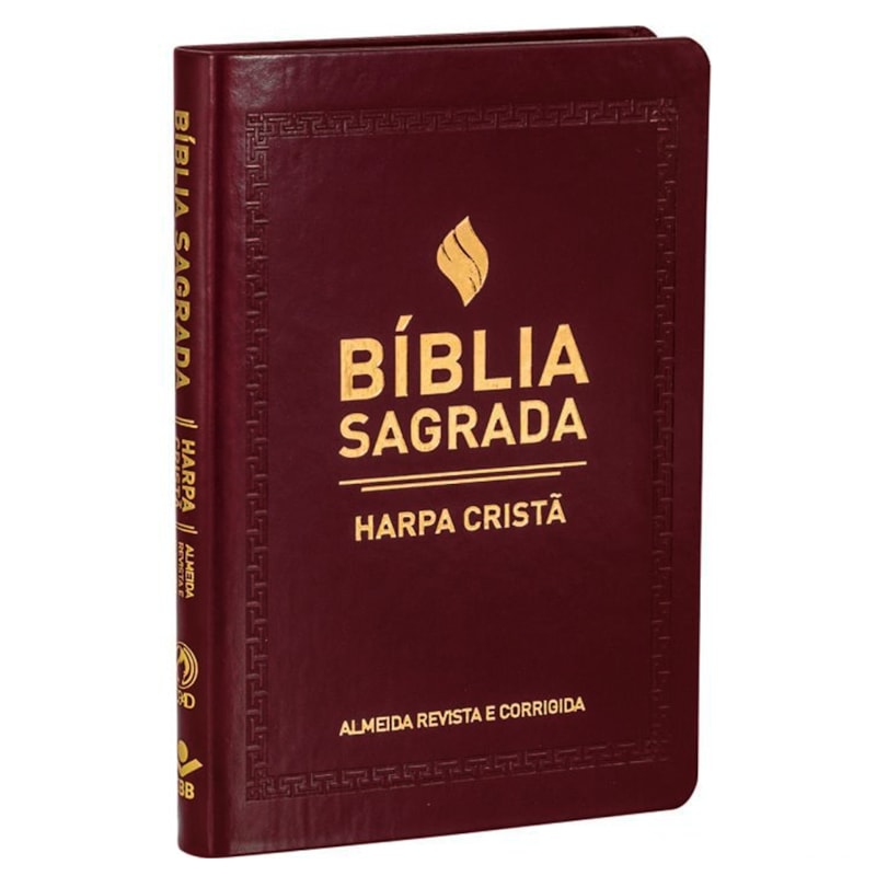 Bíblia Sagrada Slim com Harpa Cristã | ARC | Letra Normal | Vinho