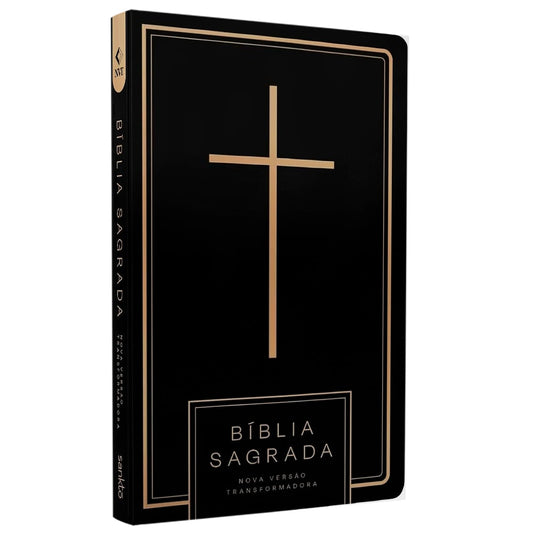 Bíblia Sagrada Cruz All Black | NVT | Capa Dura