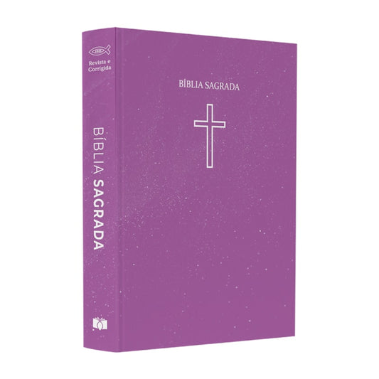 Bíblia Sagrada Média Salvos Pela Graça | ARC | Capa Brochura Rosa