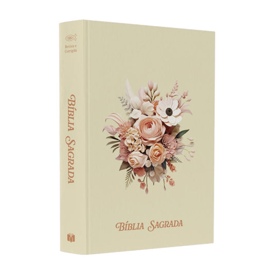 Bíblia Sagrada Média Buquê de Flores | ARC | Capa Brochura