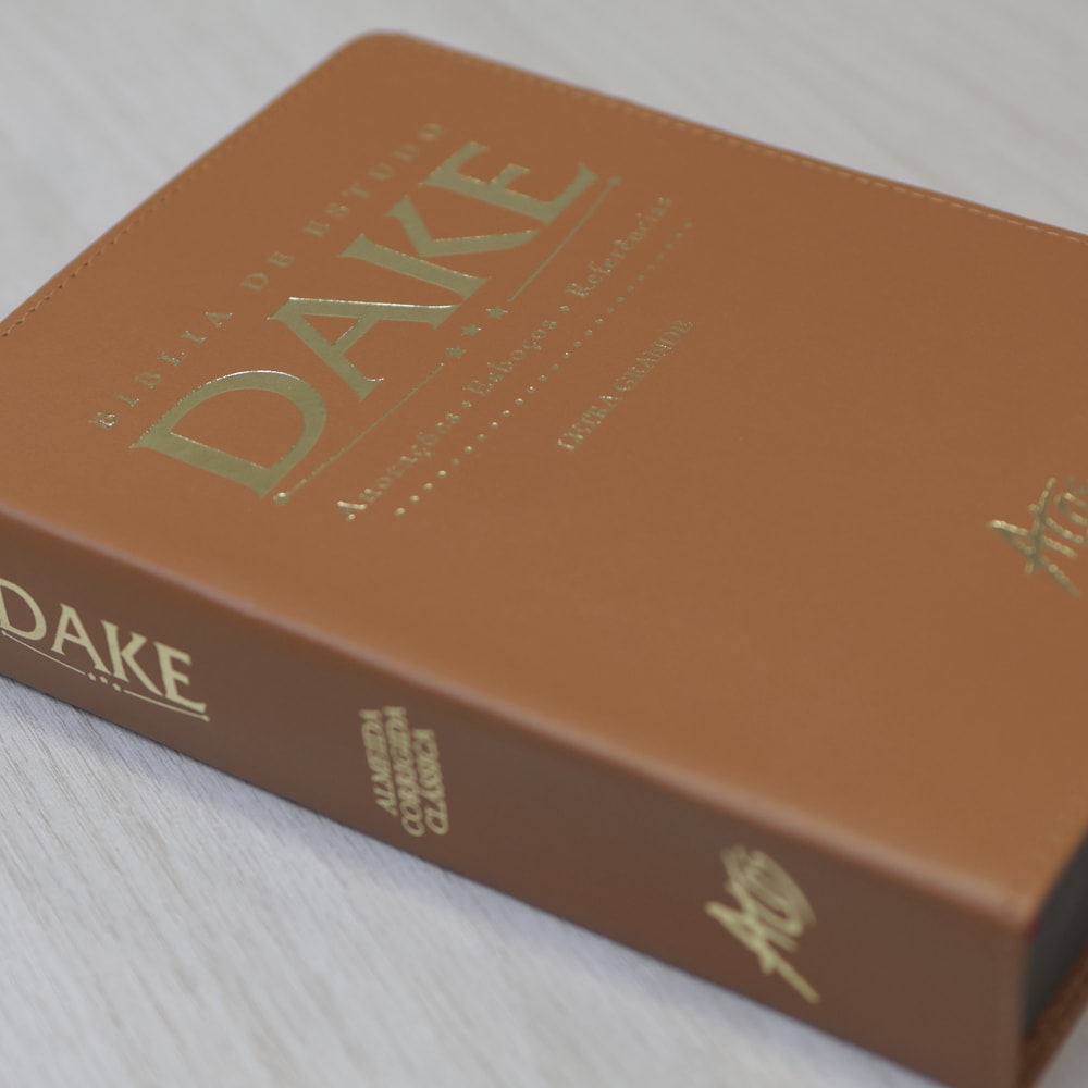 Bíblia de Estudo Dake | Letra Grande | Capa Luxo Caramelo
