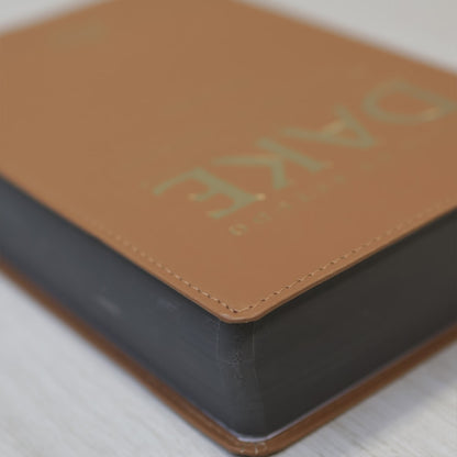 Bíblia de Estudo Dake | Letra Grande | Capa Luxo Caramelo