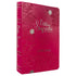 Bíblia Sagrada Letra Jumbo | ARC | Harpa Avivada e Corinhos | Capa PU Luxo Jardim Pink