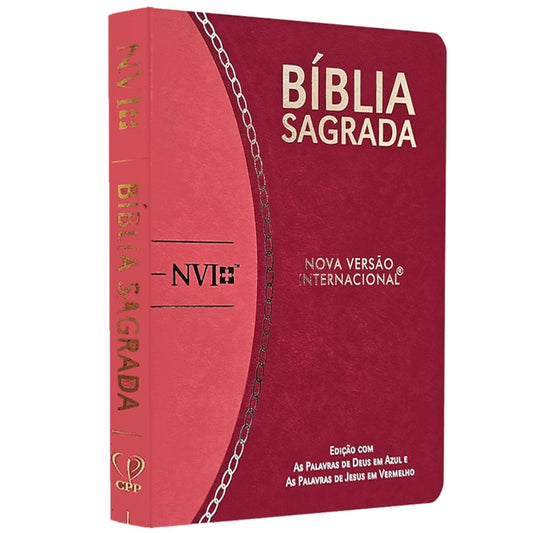 Bíblia Slim Large | NVI | Bicolor | Pink e Rosa