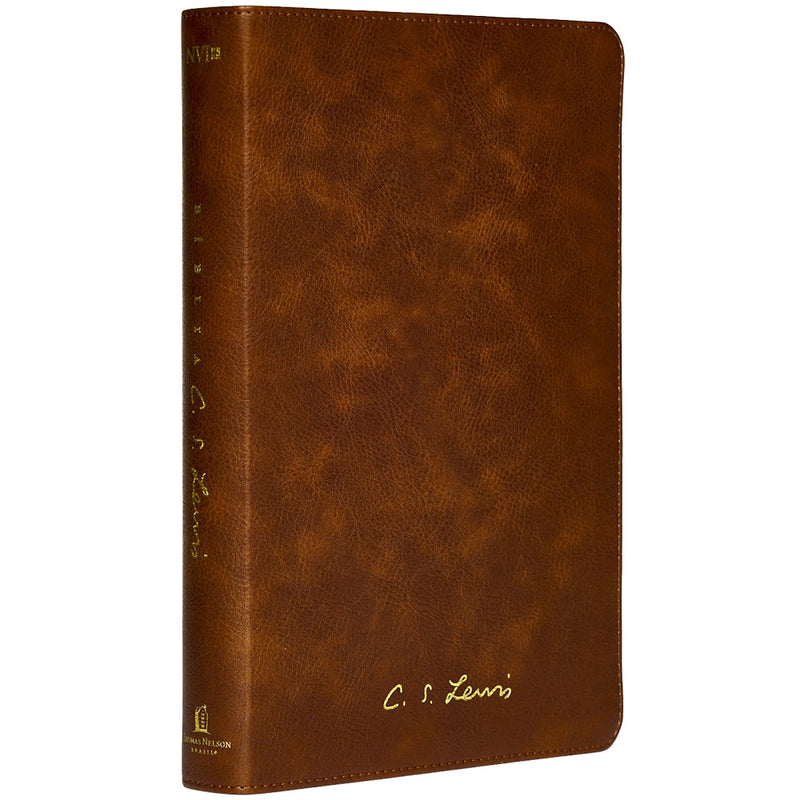 Bíblia C S Lewis | NVI | Couro-Soft Marrom | Leitura Perfeita