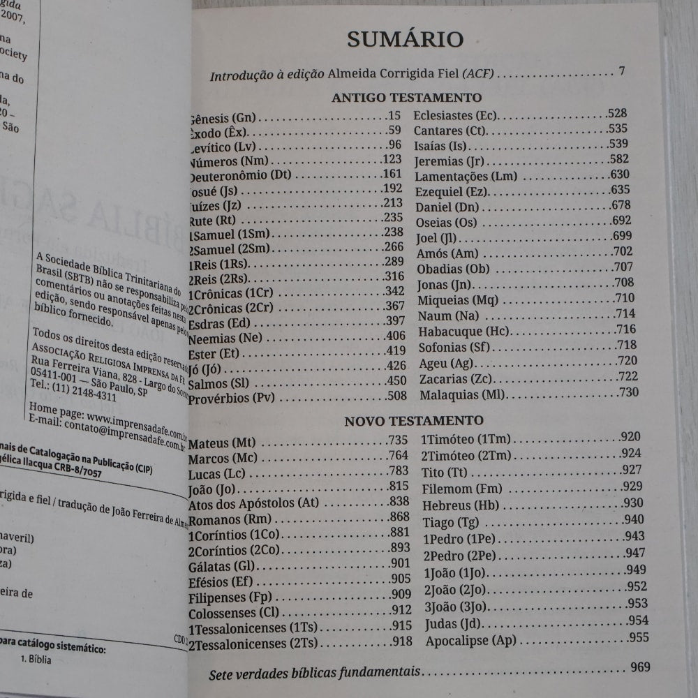 Bíblia Sagrada | ACF | Letra Grande | Capa Dura Flor Azul