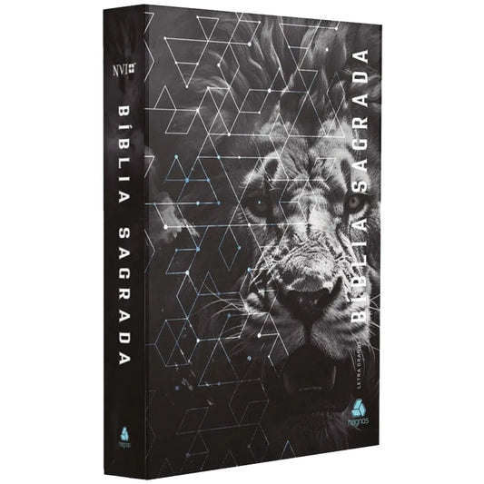 Bíblia Sagrada | NVI | Letra Grande | Capa Dura Leão Grafite