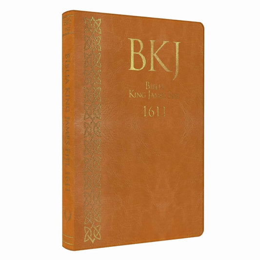 Bíblia King James Fiel 1611 | Ultrafina Slim | Capa Castanha