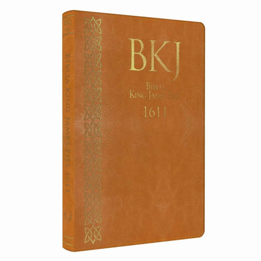 Bíblia King James Fiel 1611 | Ultrafina Slim | Capa Castanha