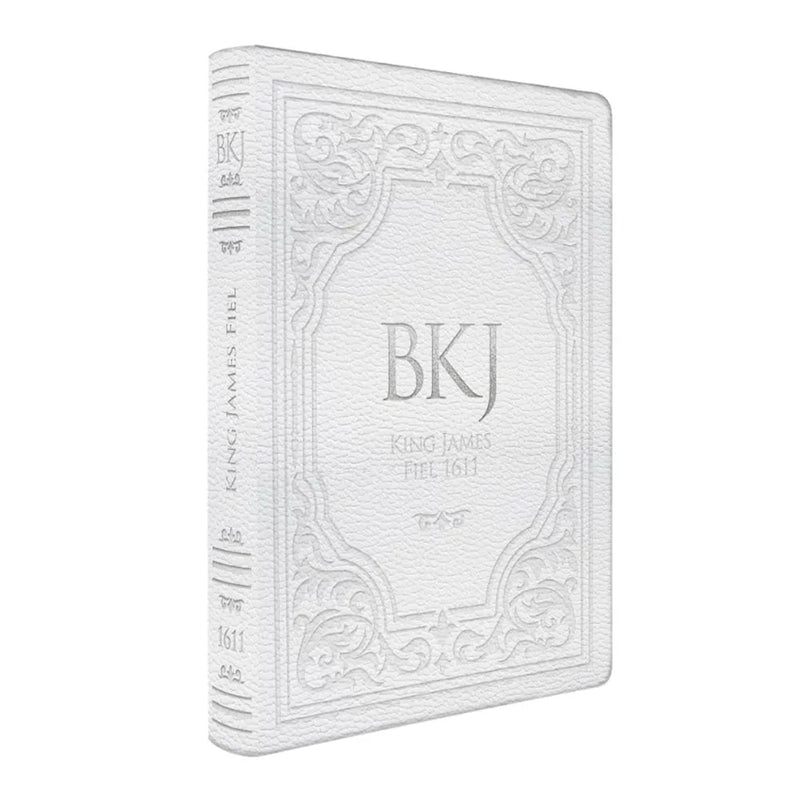 Bíblia King James Fiel 1611 | Extra Gigante | Capa Luxo Branca