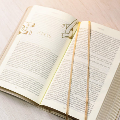 Bíblia The Purpose Book | A21 | Capa Couro Soft Bege Flores