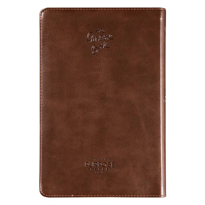 Bíblia The Purpose Book | A21 | Capa Couro Soft Marrom Cruz
