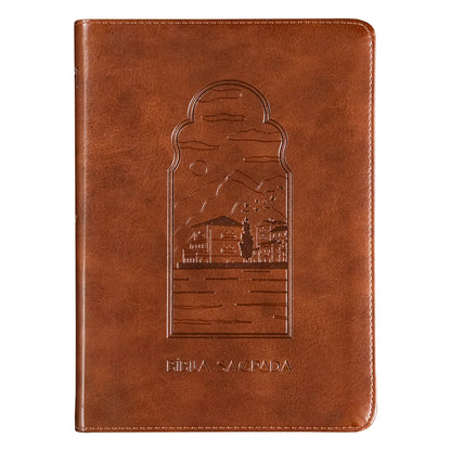 Bíblia The Purpose Book | A21 | Capa Couro Soft Marrom Paisagem