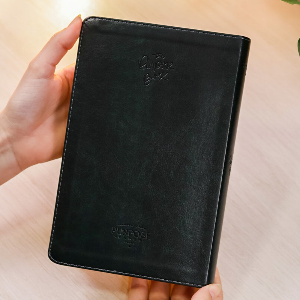 Bíblia The Purpose Book | A21 | Capa Couro Soft Verde Luz