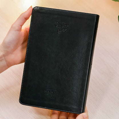Bíblia The Purpose Book | A21 | Capa Couro Soft Verde Luz