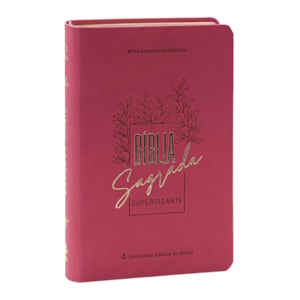 Biblia Sagrada | Letra Supergigante | NAA | Capa Luxo Rosa