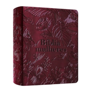 Biblia Mulheres  Viviane Martinello  NVT  Espaco Para Anotacoes  Capa Luxo Vinho Floral