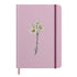 Caderno Moleskine Rosa | Com Pauta | Capa Lírios Rosa