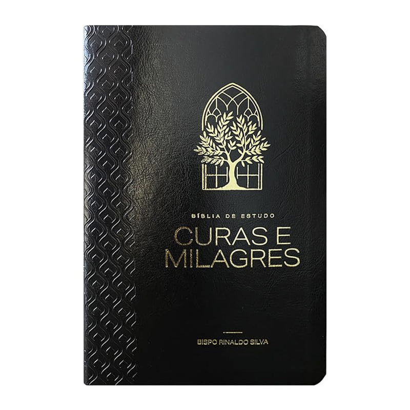 Bíblia de Estudo Cura e Milagres | KJA | Capa Luxo Nobre Preta
