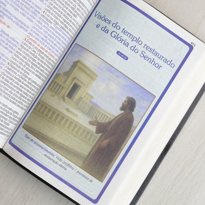 Bíblia de Estudo Cura e Milagres | KJA | Capa Luxo Nobre Preta